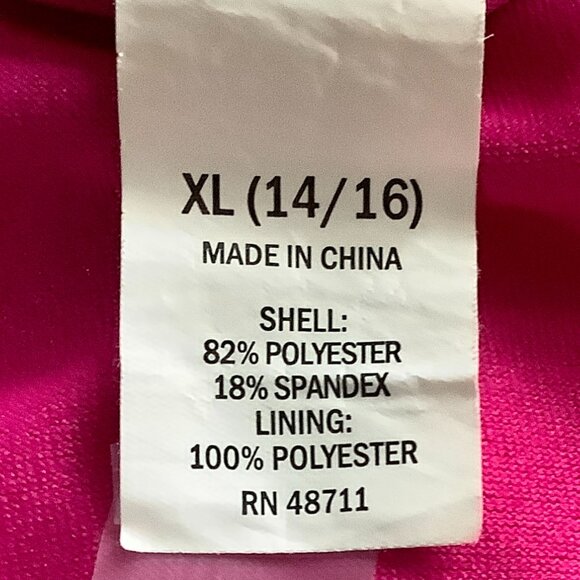 Girls One Piece Swim Suit Sz XL (14-16) Floral - Picture 4 of 4